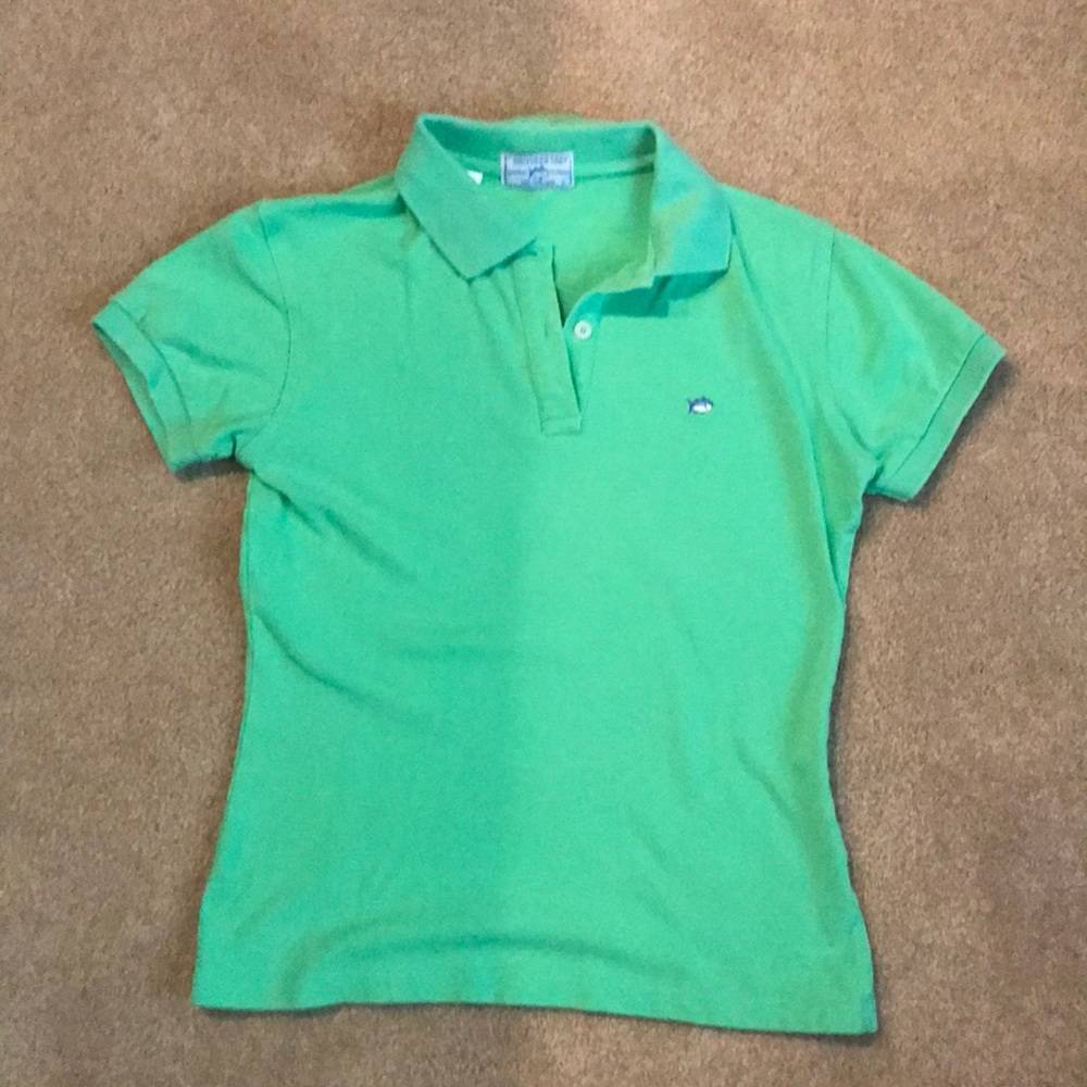 Green Southern Tide Collared Shirt